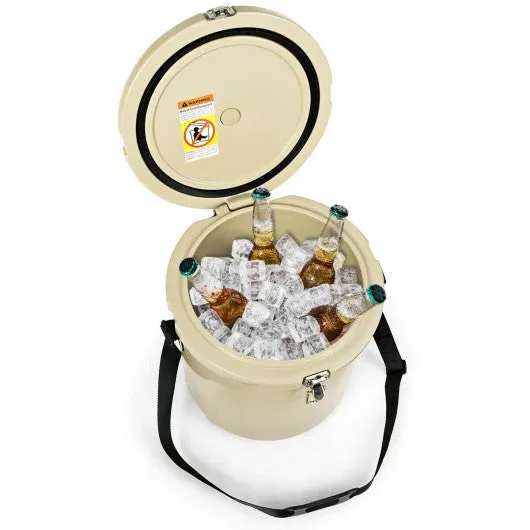 13 Quart Portable Ice Cooler with Strap 18 Cans