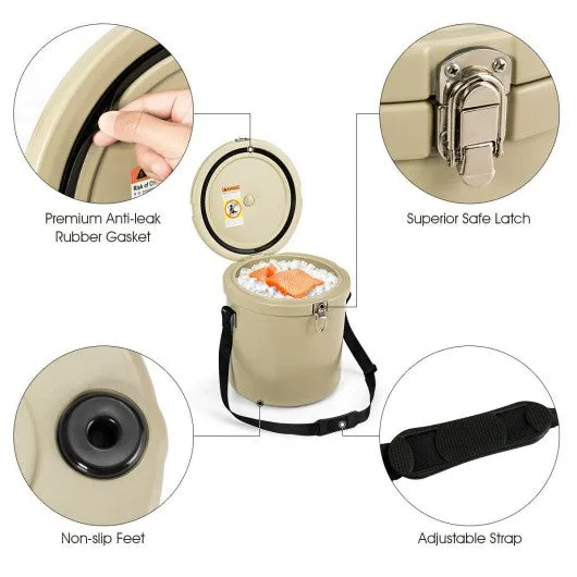 13 Quart Portable Ice Cooler with Strap 18 Cans