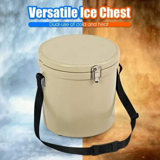 13 Quart Portable Ice Cooler with Strap 18 Cans