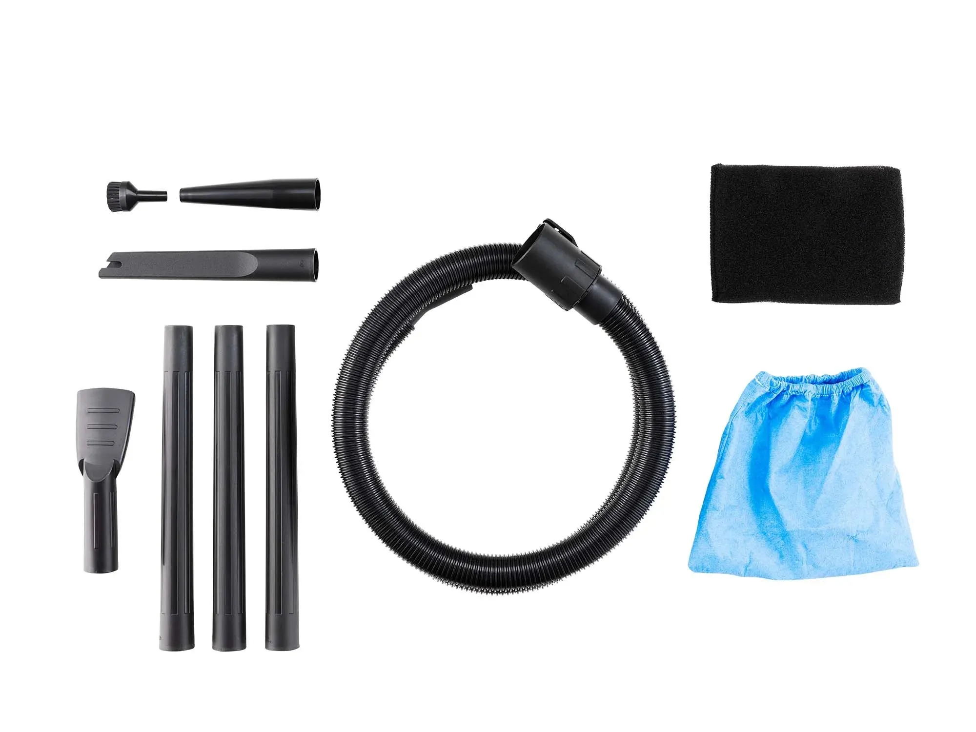 6-Gallon 5 Peak HP Stainless Steel Wet/Dry Vacuum with Complimentary Car Cleaning Kit (Silver color)