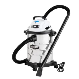 6-Gallon 5 Peak HP Stainless Steel Wet/Dry Vacuum with Complimentary Car Cleaning Kit (Silver color)