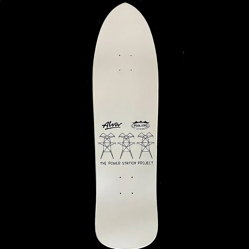 Alva 9.25" x 33.25" White/Black Red Groholski Guest Skateboard Deck