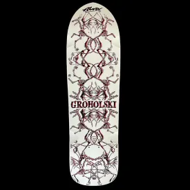 Alva 9.25" x 33.25" White/Black Red Groholski Guest Skateboard Deck