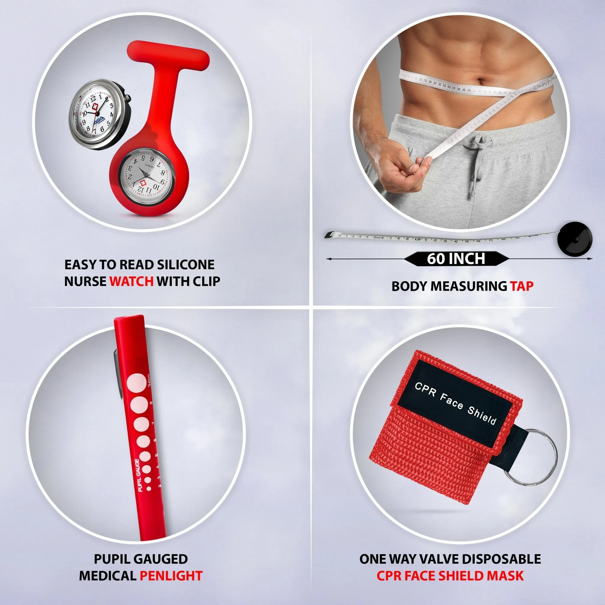 ASA TECHMED Lifeguard EMS Pack - Comprehensive BP Monitoring & First Aid Essentials