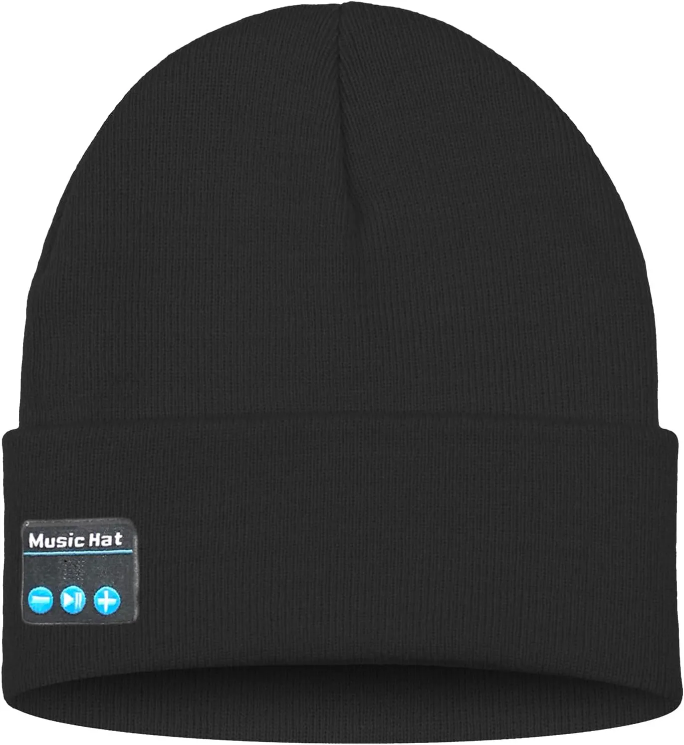 ATNKE LED Lighted Bluetooth Beanie Hat,USB Rechargeable 4 LED Wireless Music Running Headlamp Cap Gift for Men and Women