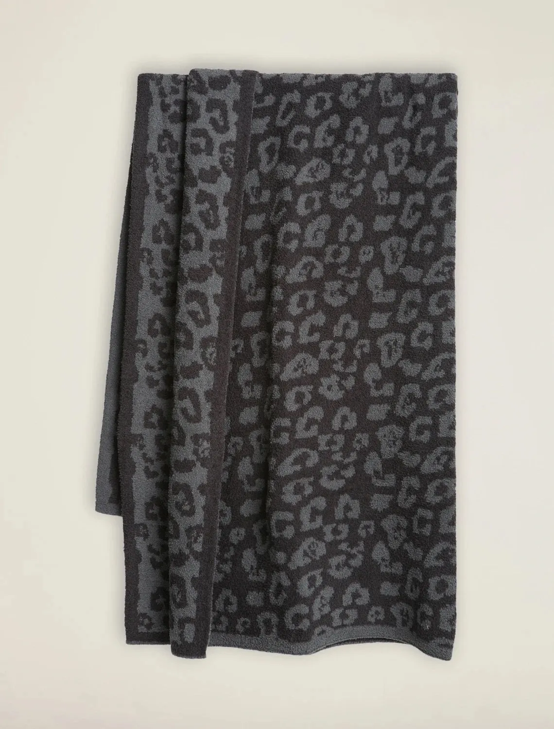 Barefoot Dreams - CozyChic Barefoot in the Wild Adult Throw in Graphite/Carbon Leopard