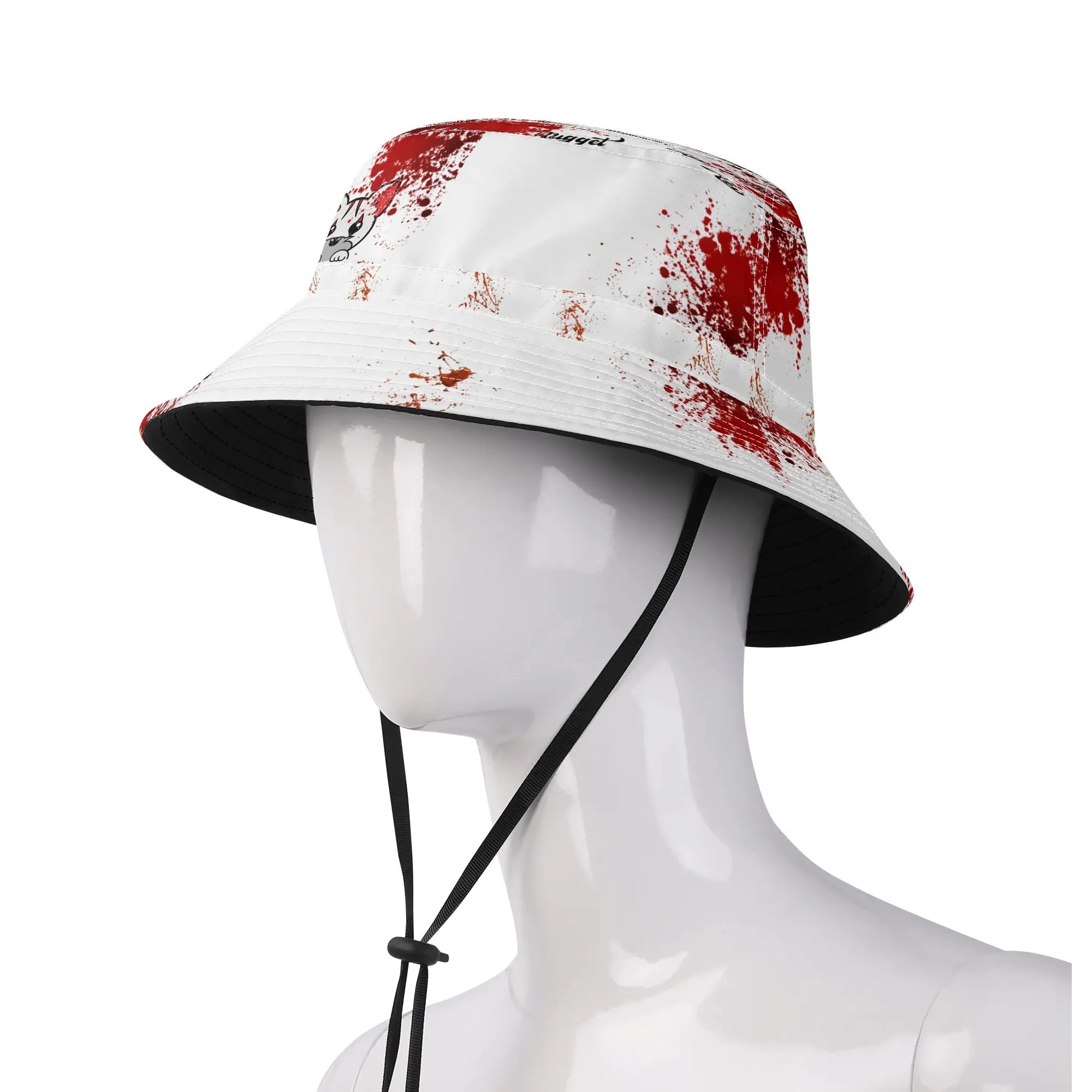 Bloody Nuggieween Bucket Hats with Adjustable String