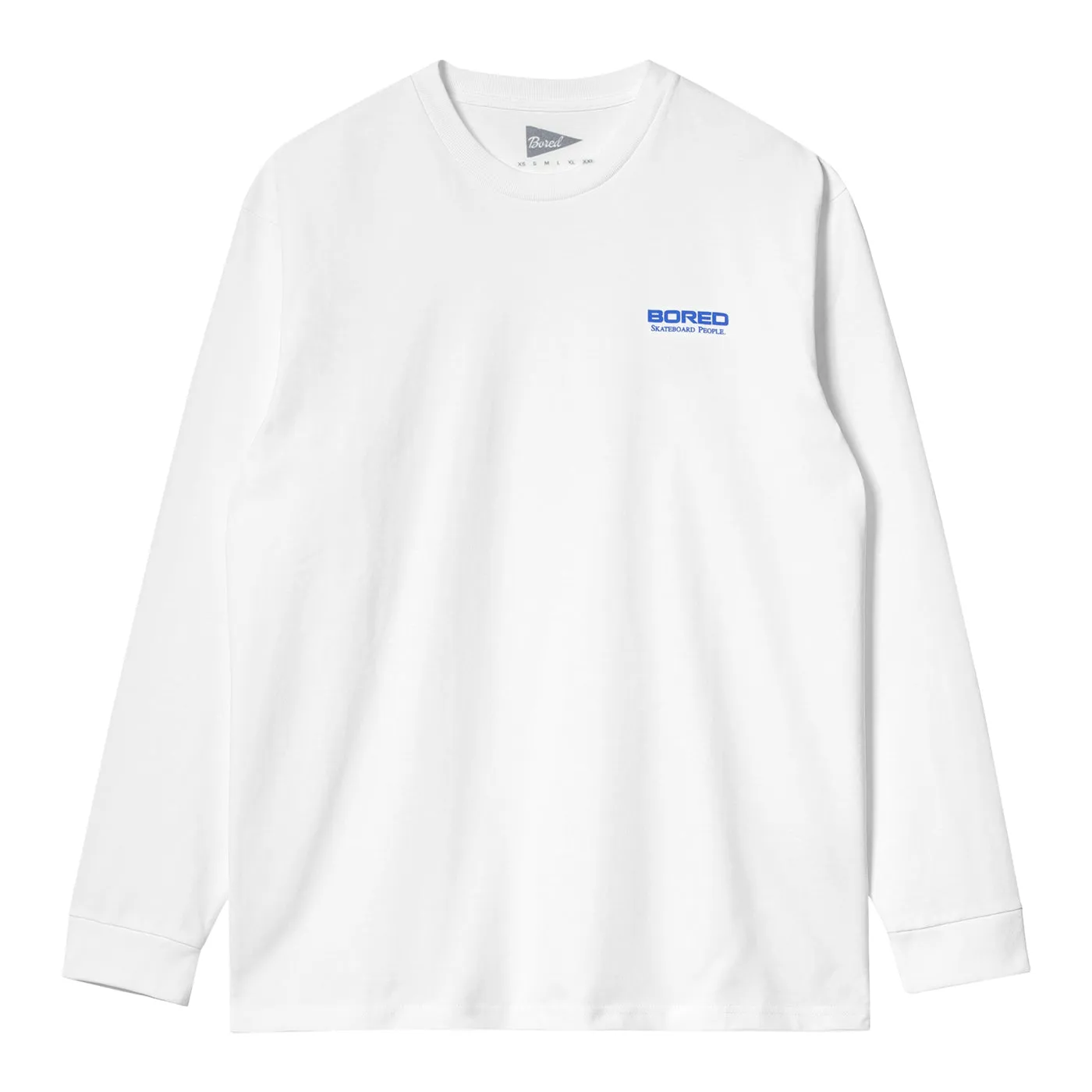 Bored of Southsea Skateboard People L/S T Shirt - White