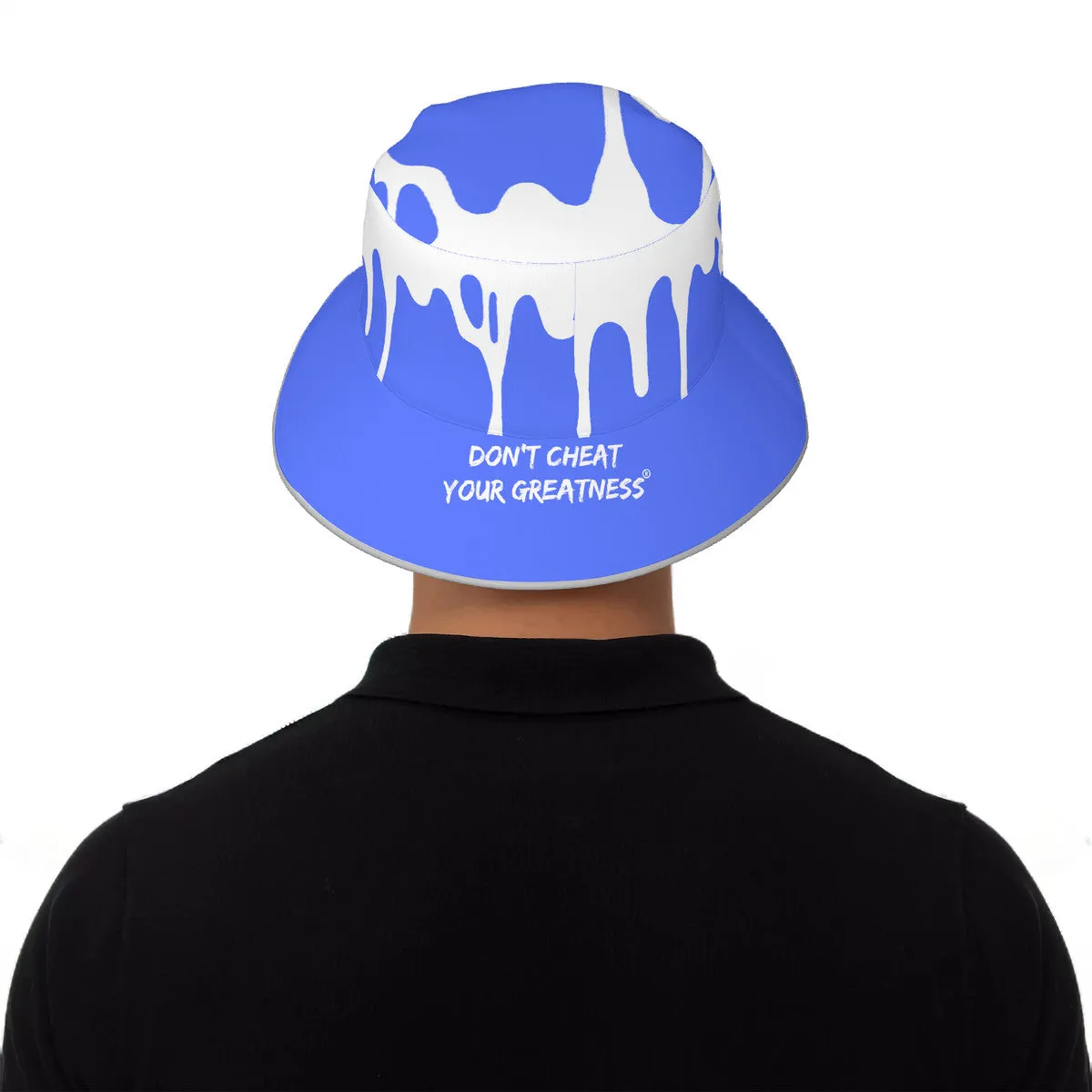 DCYG 24 DRIP  White &  Blue Bucket Hat