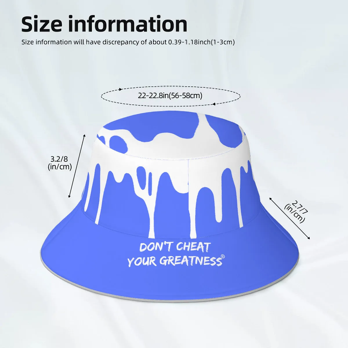 DCYG 24 DRIP  White &  Blue Bucket Hat