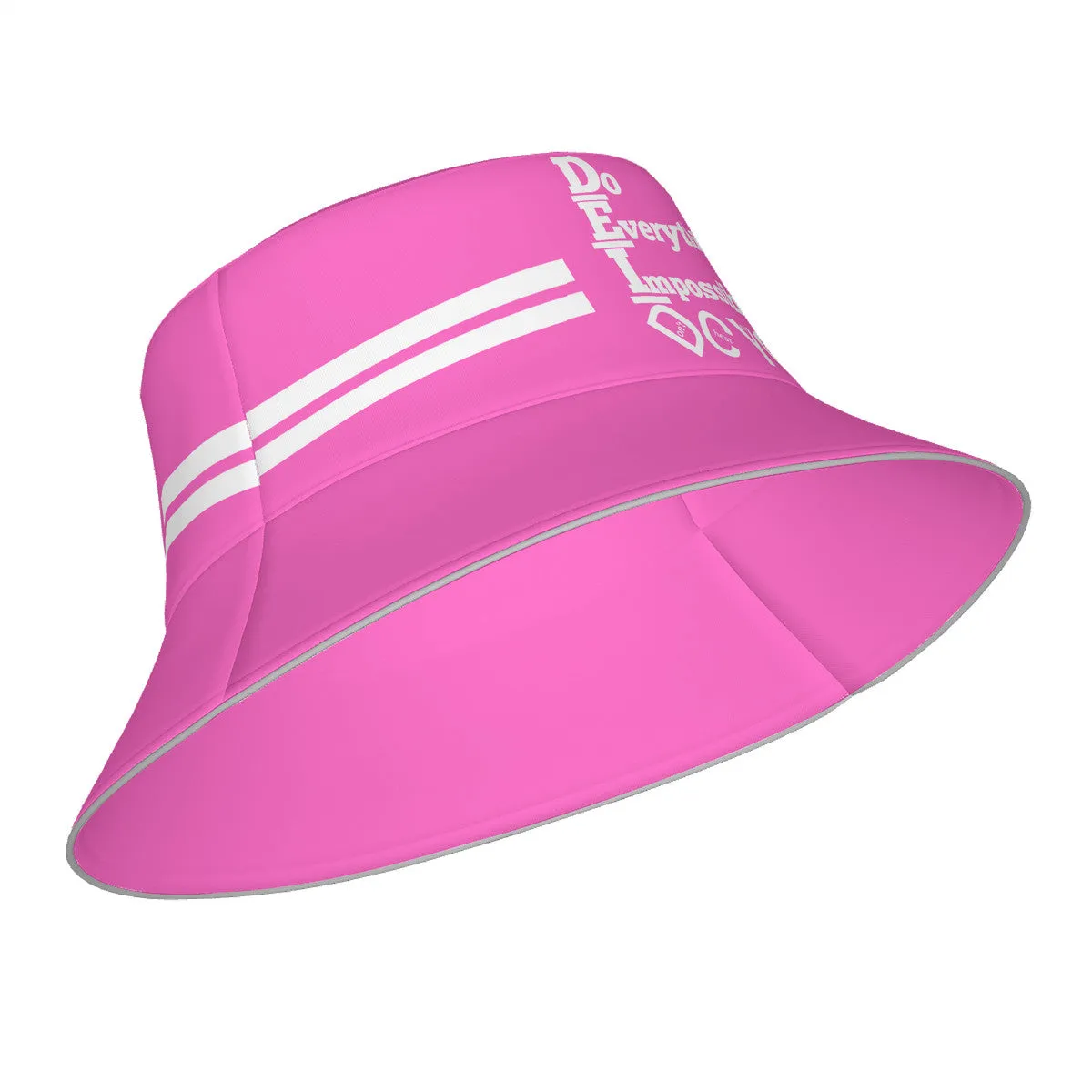 DCYG DEI 24 White & Pink  Bucket Hat