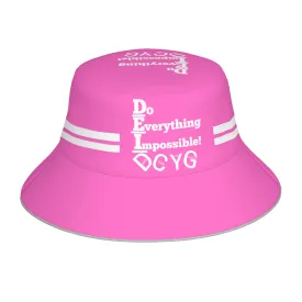 DCYG DEI 24 White & Pink  Bucket Hat