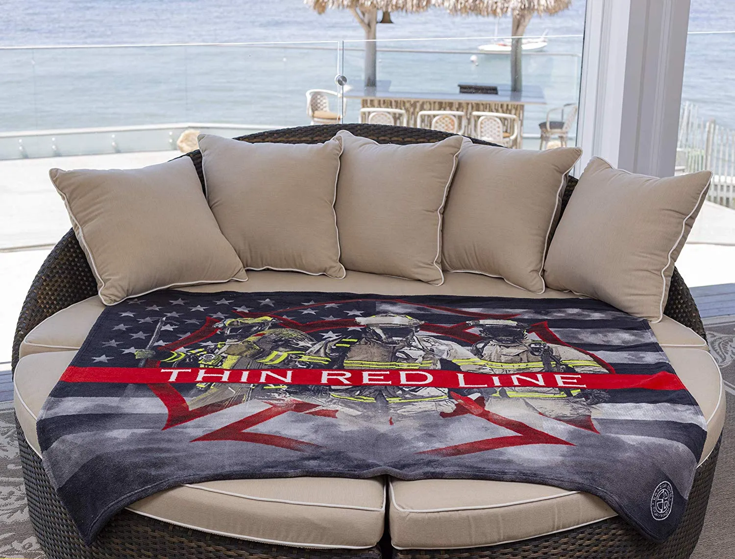 FIREFIGHTER AMERICAN FLAG THIN RED LINE