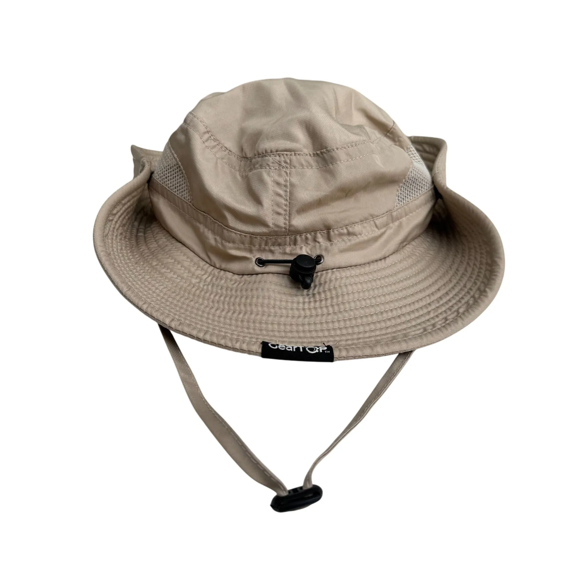 GearTop Unisex Wide Brim Sun Sport Fishing Hat Adjustable Cord Mesh Ventilation