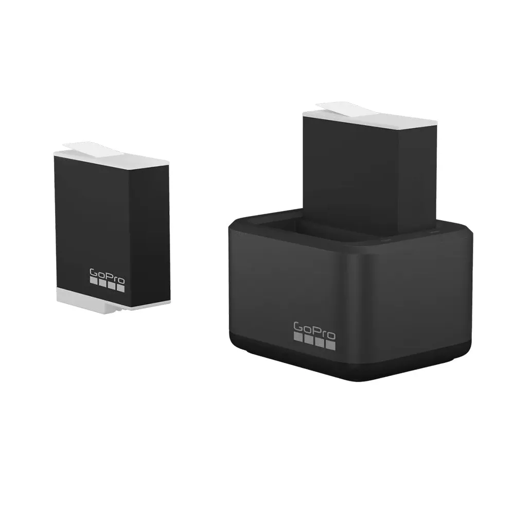 GoPro Dual Battery Charger   2 Enduro Batteries – Enhanced Performance & Cold-Weather Ready
