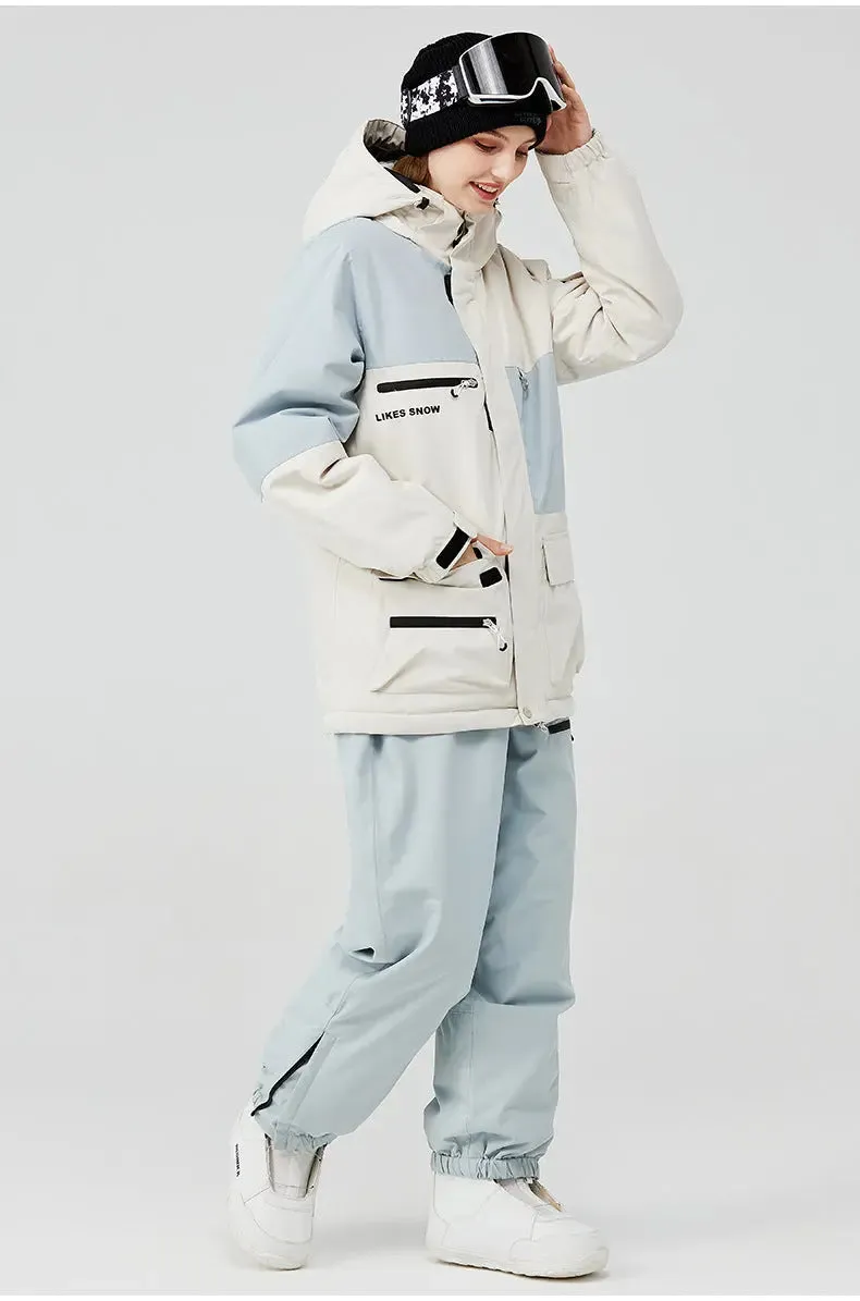 Hotian Women's Snow Jacket & Bib Pants