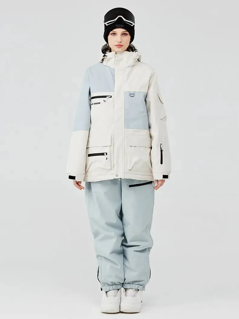 Hotian Women's Snow Jacket & Bib Pants