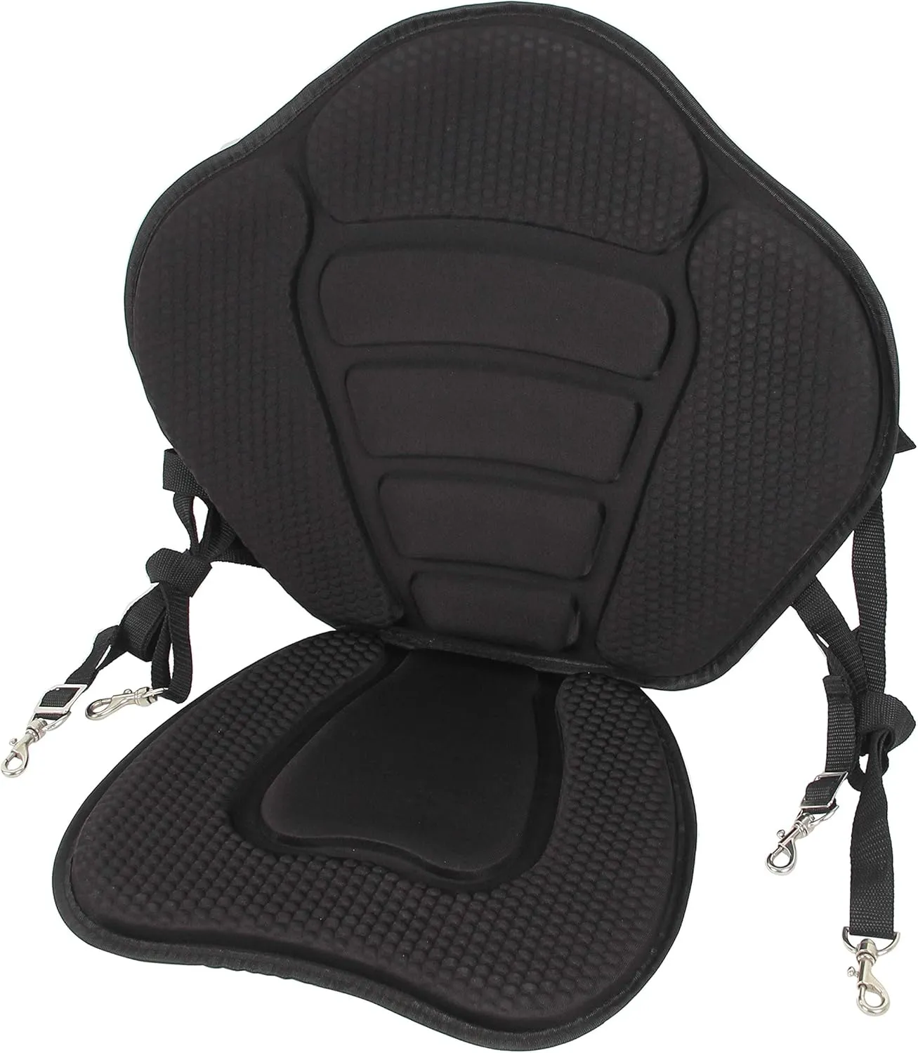 Kayak Seat Luxurious Padded Canoe SUP Seat Adjustable Boat Seat Comfortable Composite Quick Dry Fishing Seat Back Support for Universal Sit