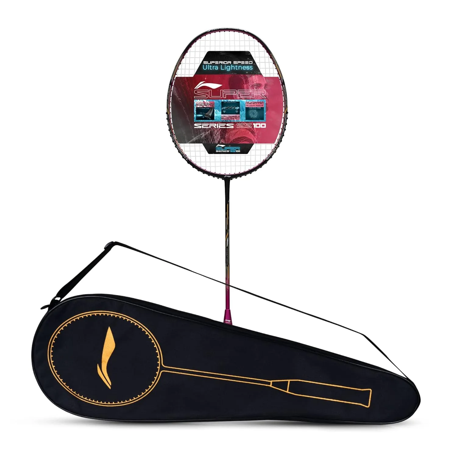 Li-Ning Super Series SS100 Super Light Strung Badminton Racquet