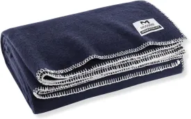 M MCGUIRE GEAR Heavy Duty Wool Military Camping, Survival, and First Aid Blanket, Mil-Spec Fire Retardant 64" x 90" (Navy)