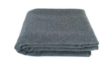 MediTac Grey Warm Wool Fire Retardant Blanket for Emergency, Outdoor and Camping, 62" x 80" (52% Wool) - US Military Style