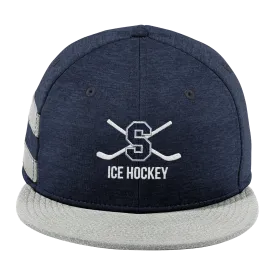 Midd South Hockey New Era Shadow Heather Striped Flat Bill Snapback Cap