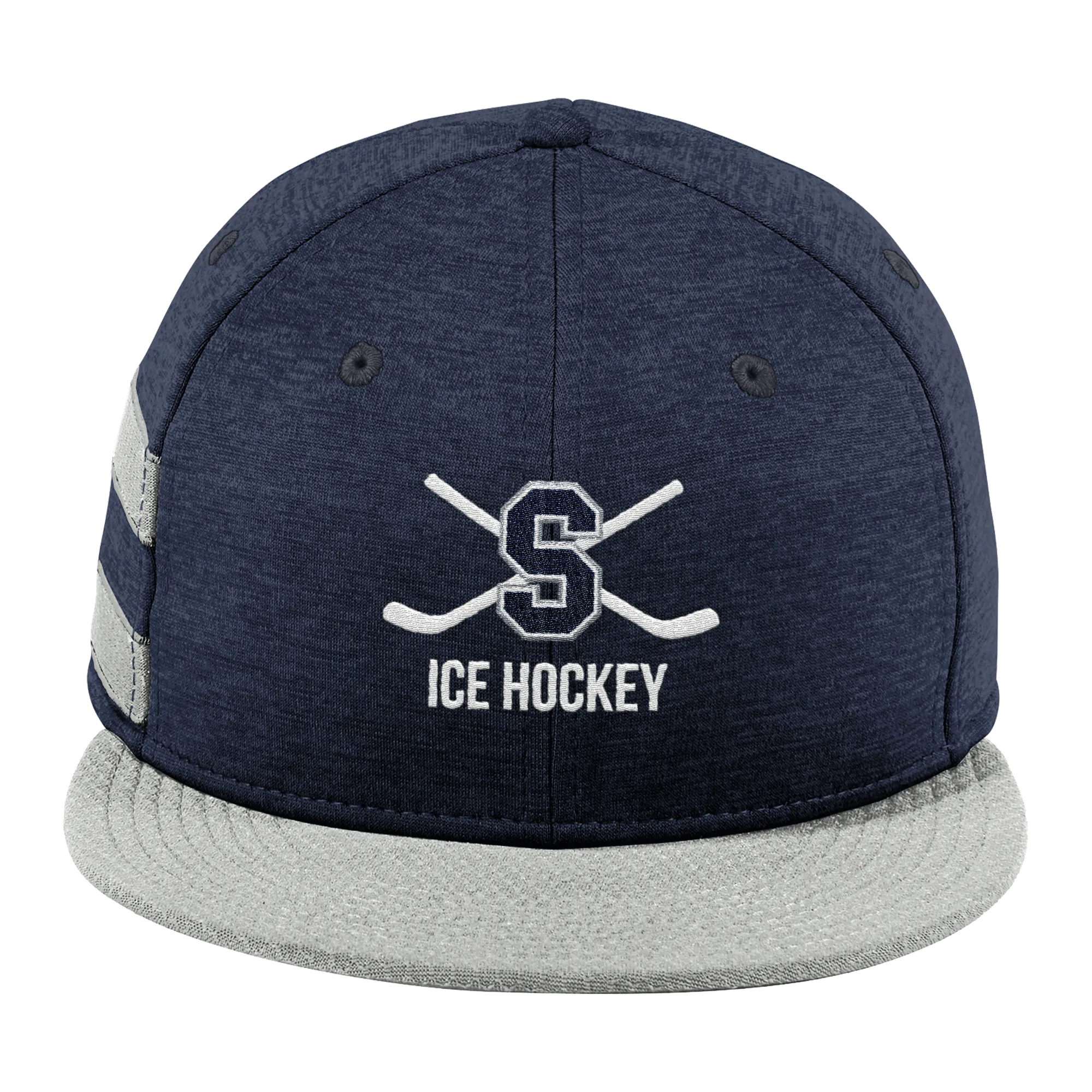 Midd South Hockey New Era Shadow Heather Striped Flat Bill Snapback Cap