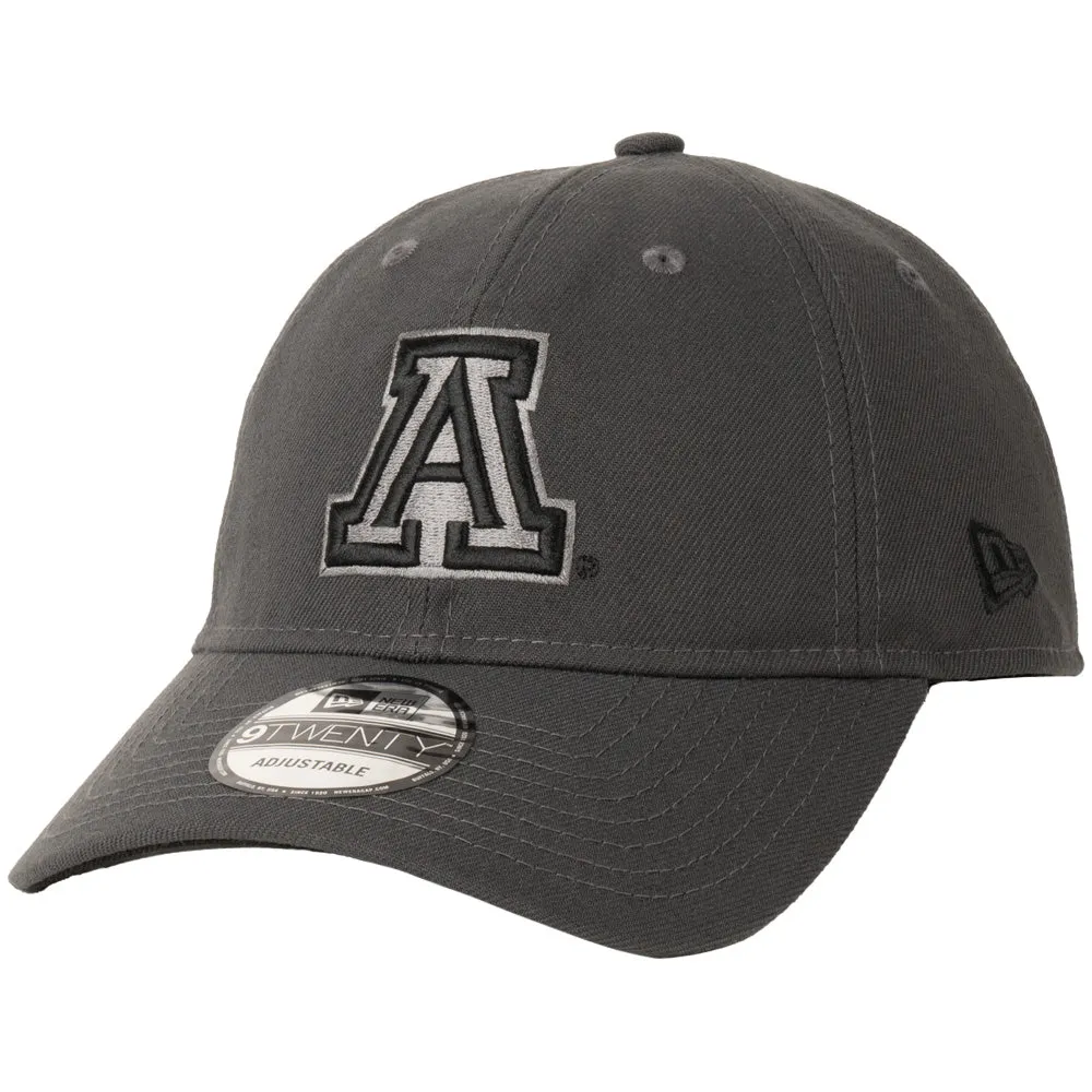 NCAA Arizona Wildcats New Era Asphalt 9TWENTY Adjustable Hat - Graphite