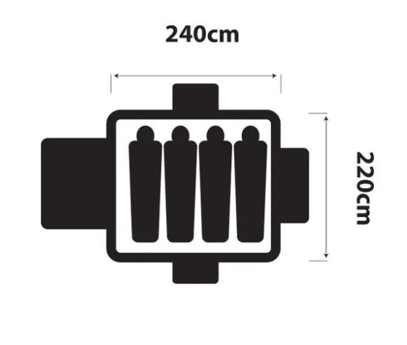 OZtrail - Tasman 4V Dome Tent