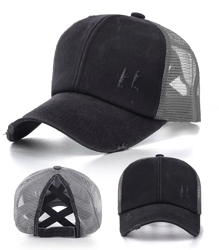 Paziye Criss-Cross Ball Cap