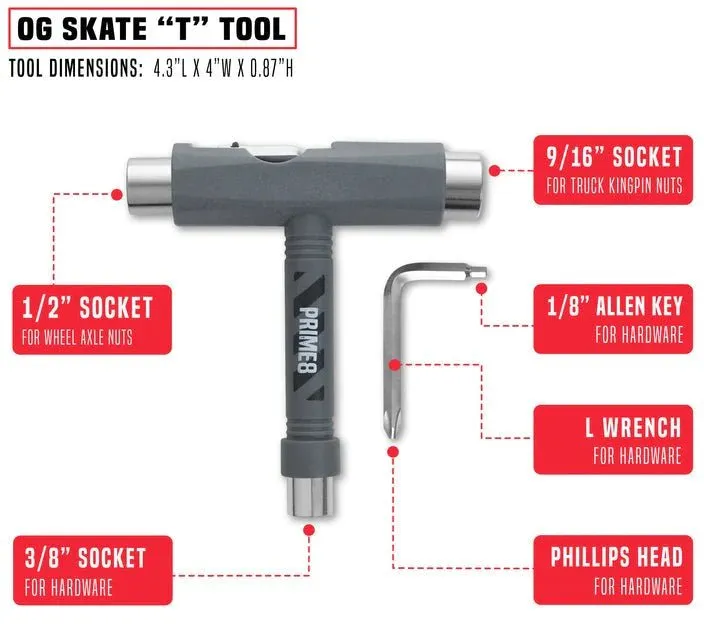 Prime8 OG T Skate Tool