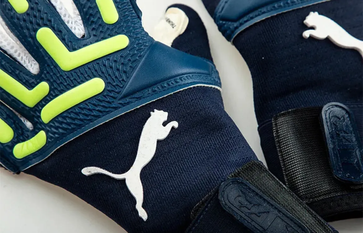 PUMA Future Pro Hybrid Goalkeeper Gloves 041842 05 NAVY/GREEN