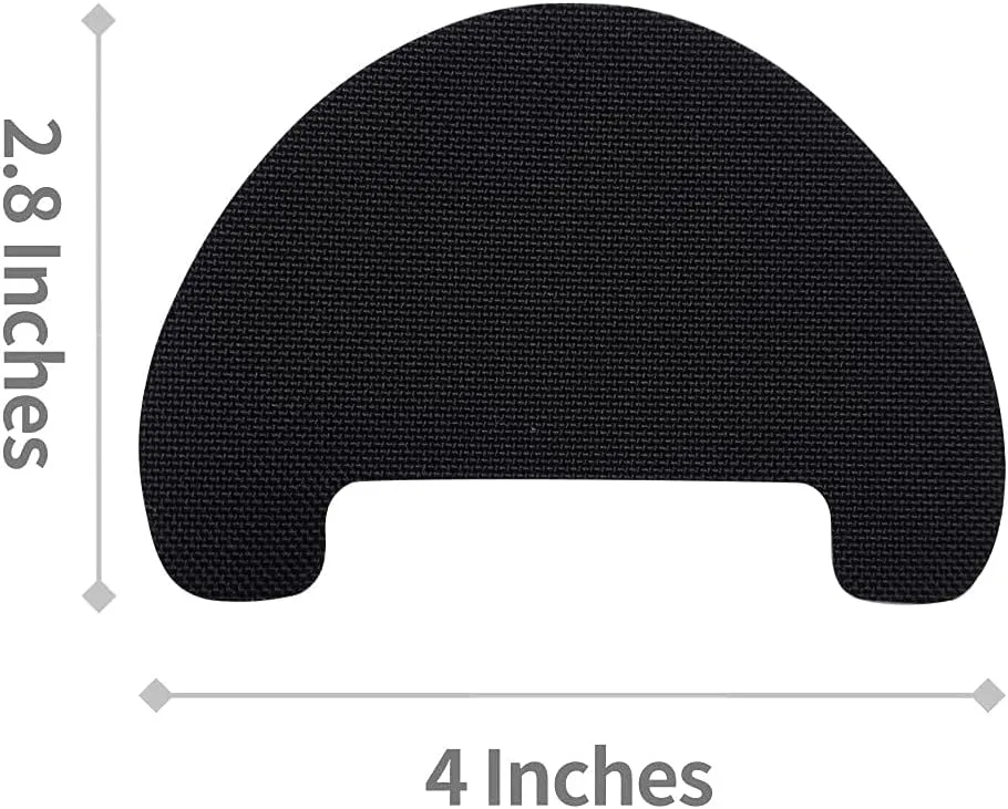Shoe Hole Toebox Toeburst Blowout Prevention Repair Self Adhesive Patch Insert Crease Protectors Decreaser 2 Pairs (Black)