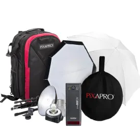 Solution Lighting Travel Kit Portable Pack AD200PROII TTL Battery Flash Kit