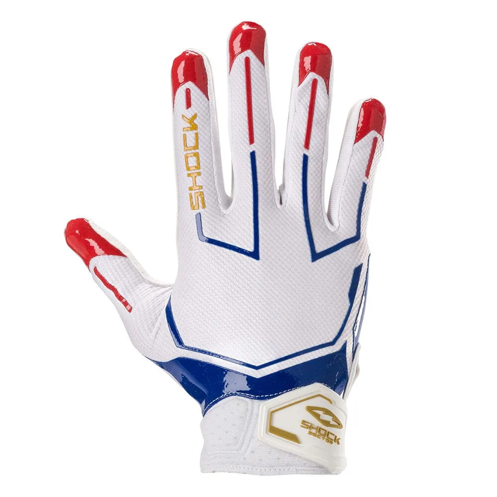 Stars and Stripes/Gold Showtime Receiver Gloves