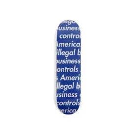 Supreme Illegal Business Skateboard Deck Blue