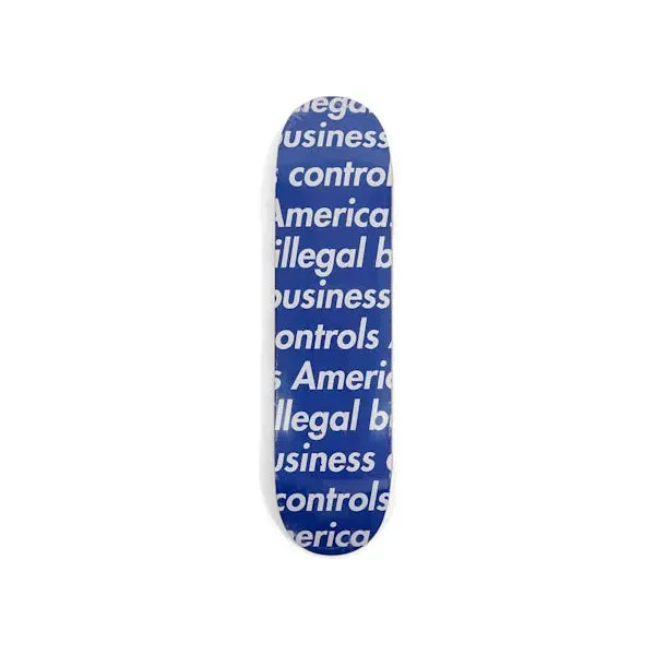 Supreme Illegal Business Skateboard Deck Blue