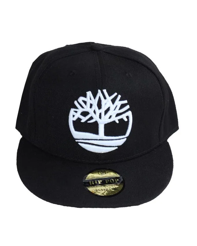 Timberland Tree Logo Snapback Cap Black
