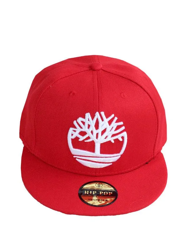 Timberland Tree Logo Snapback Cap Red