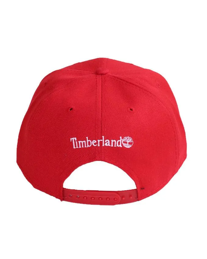 Timberland Tree Logo Snapback Cap Red