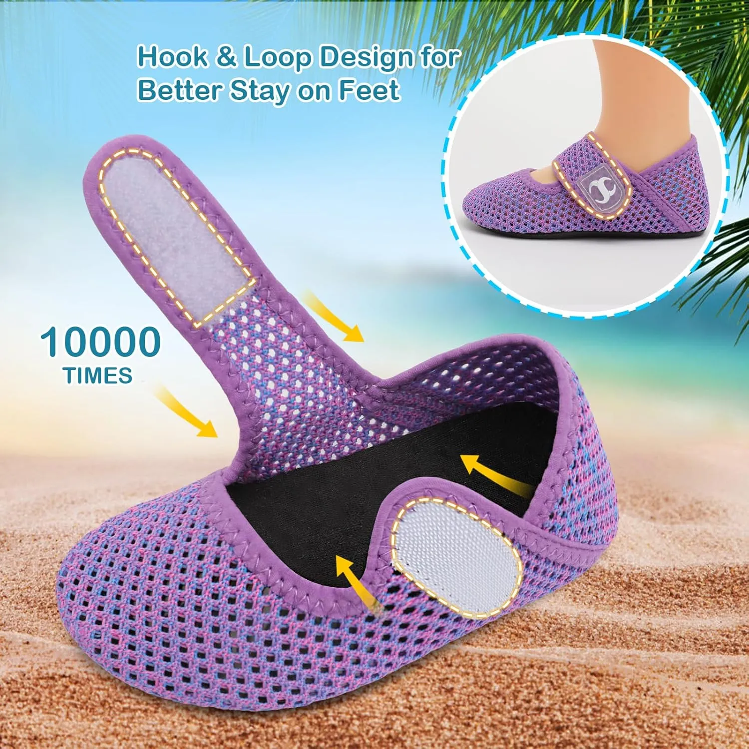 Toddler Water Shoes Baby Boy Girl Beach Swim Shoes Quick Dry Barefoot Socks Shoes Summer Slide Sandals