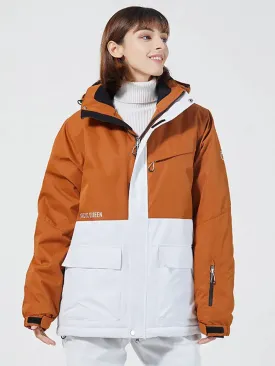 Unique Yellow Insulated Snow Jacket