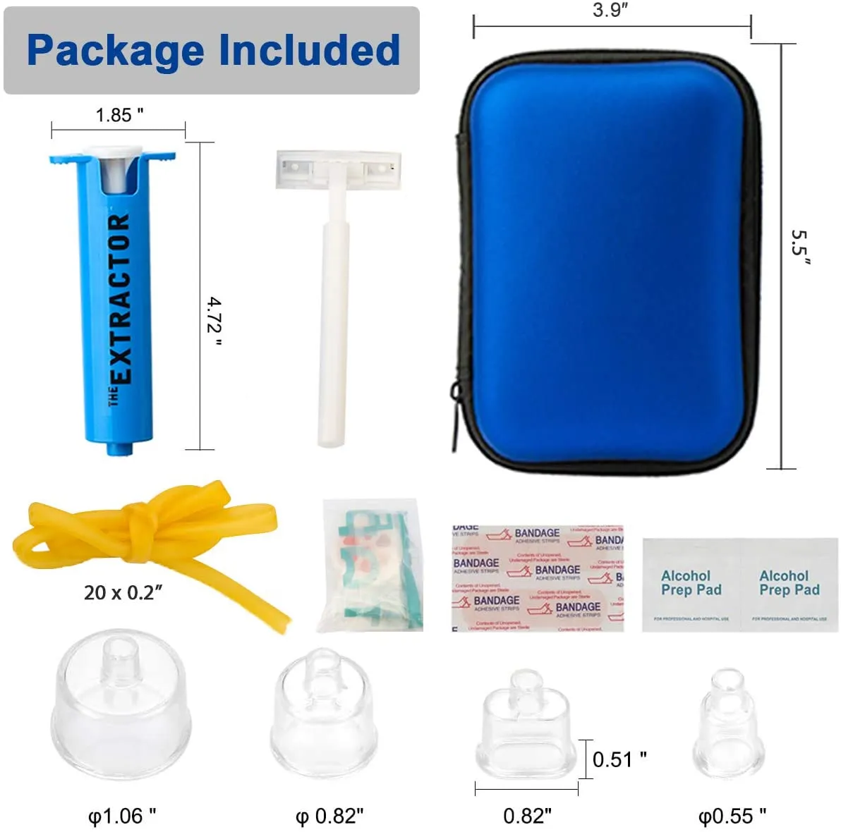 WAEKIYTL Snake Bite Kit, Bee Sting Kit, Emergency First Aid Supplies, Venom Extractor Suction Pump, Bite and Sting First Aid for Hiking, Backpacking and Camping. Includes Bonus CPR Face Shield